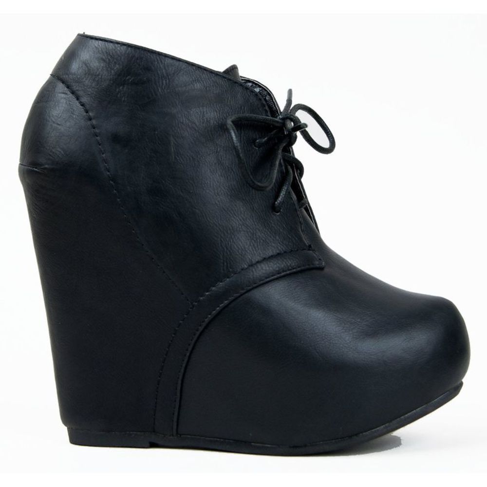 Bamboo Debrah-01 Black CRP Womens boots 8 NEW - Picture 2 of 3